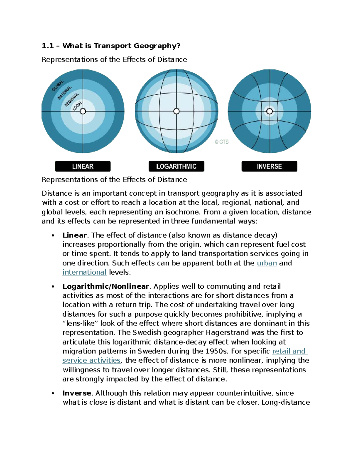 Transport Geography: Understanding Distance Effects and Core Principles ...