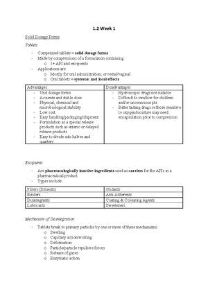 PHAR1922 Pharmaceutical Calculations Workshop: Key Questions ...