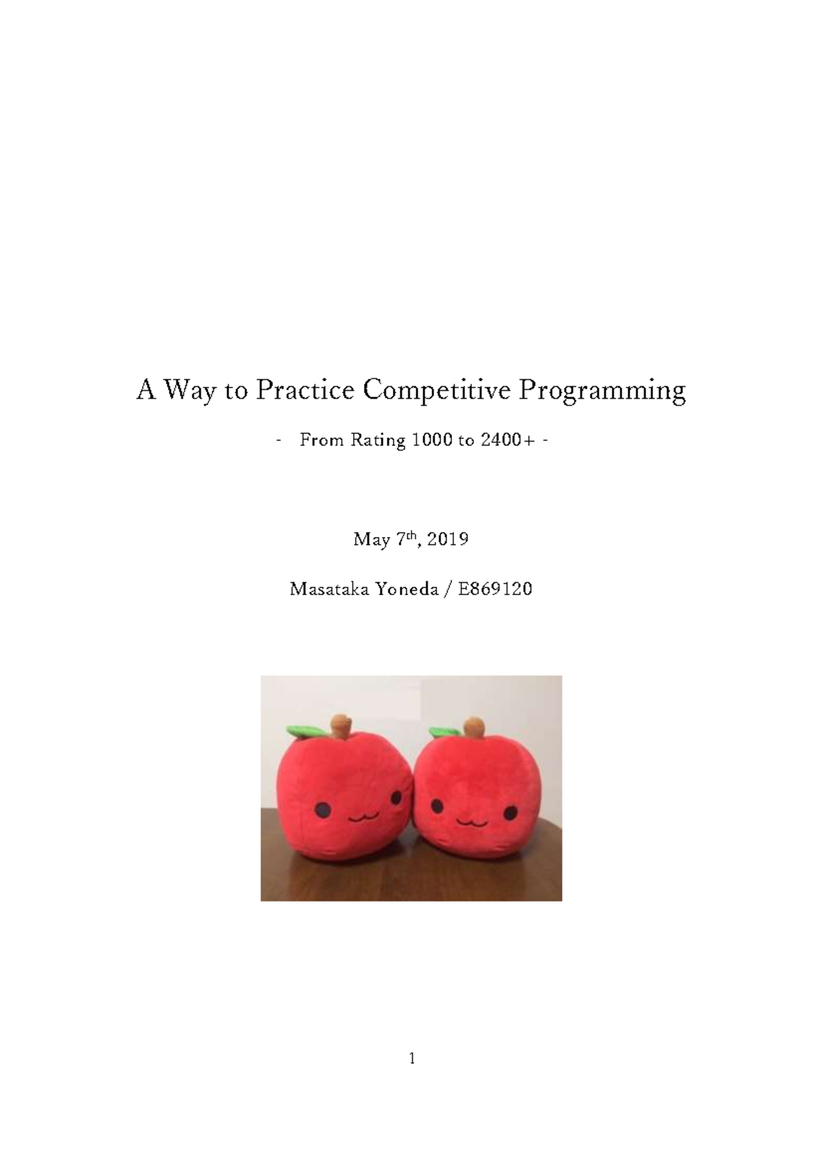 [COMP.PROG 101] Tutorial on Improving Competitive Programming Skills ...