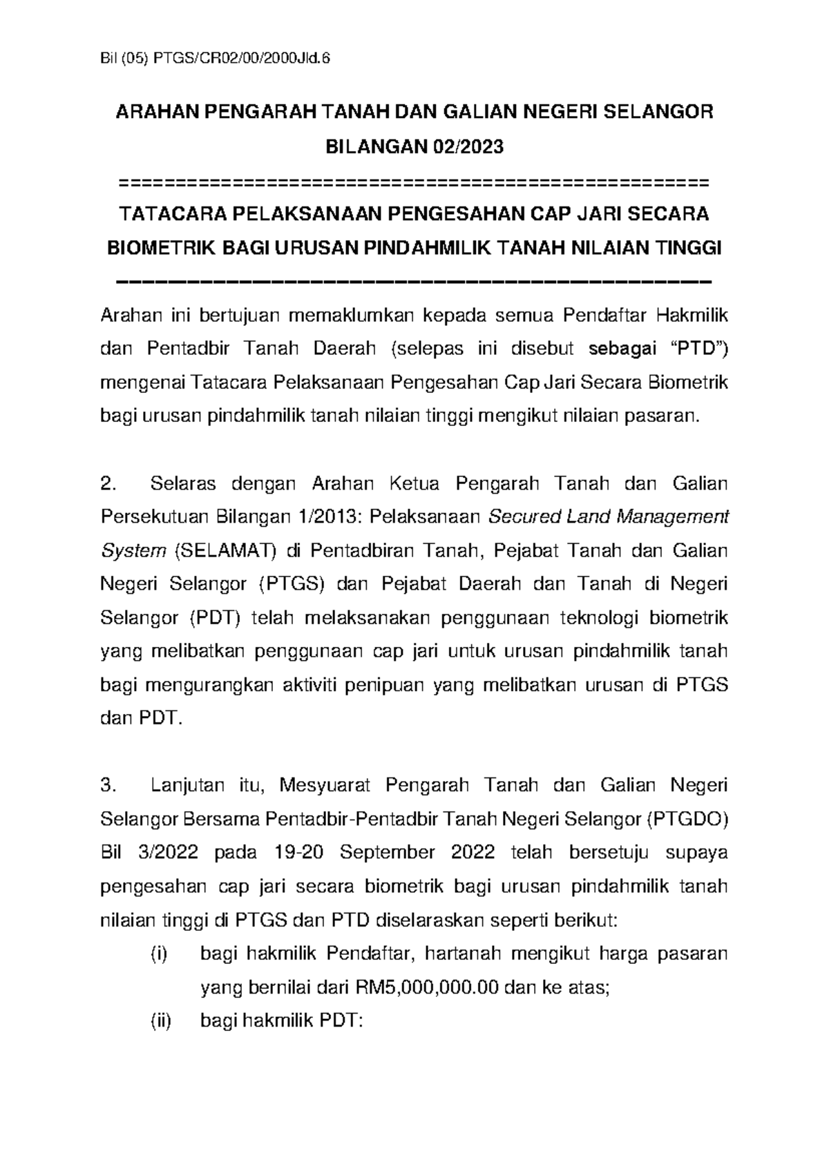 Arahan PTGS 02: Tatacara Pengesahan Cap Jari Biometrik untuk ...