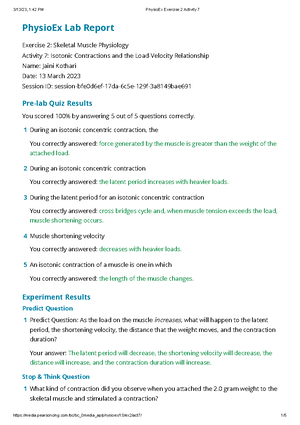 Lab 1 Homeostasis Human physiology - Human Physiology Lab KINE 2540 Lab ...