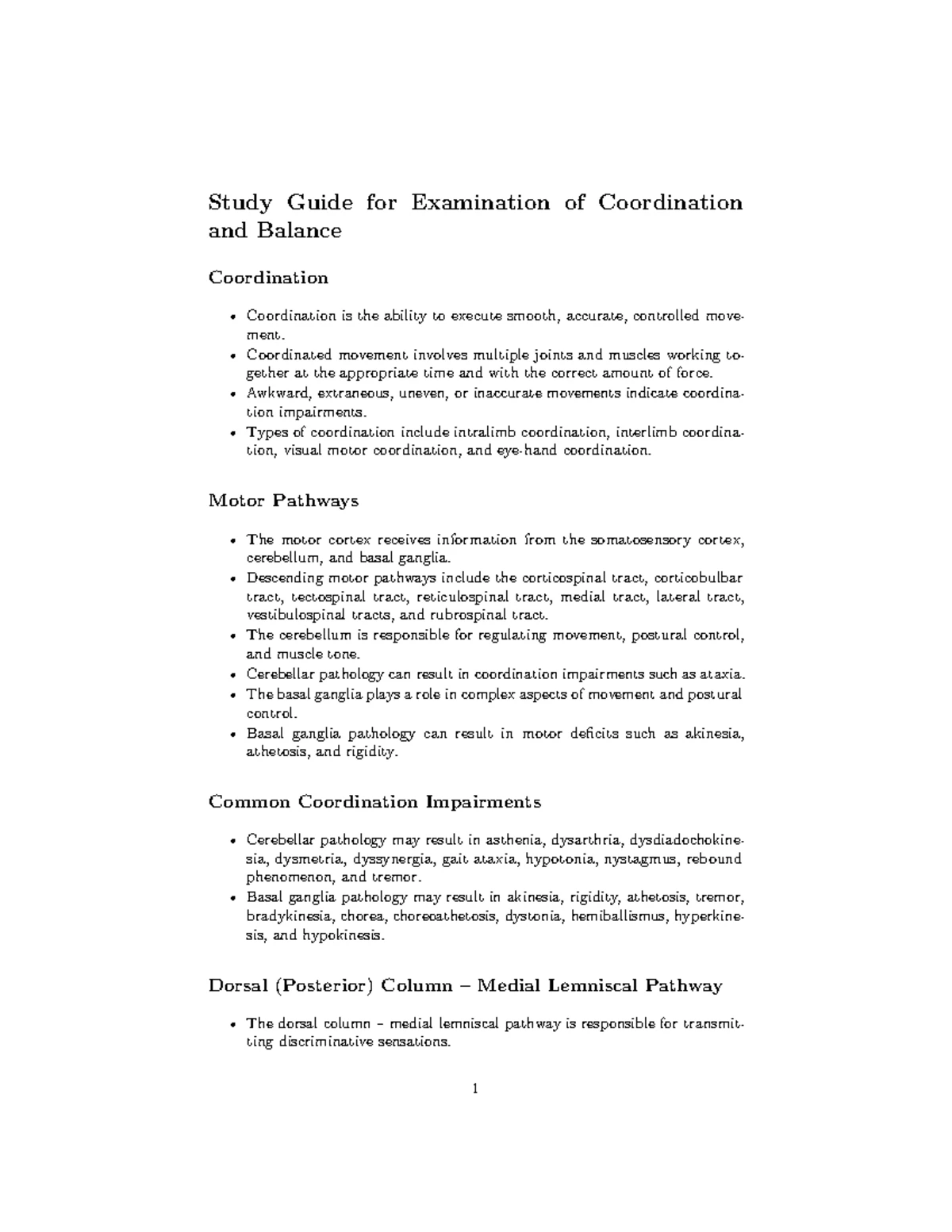Peripheral and Central Vestibular System Study Guide (VEST 101) - Studocu