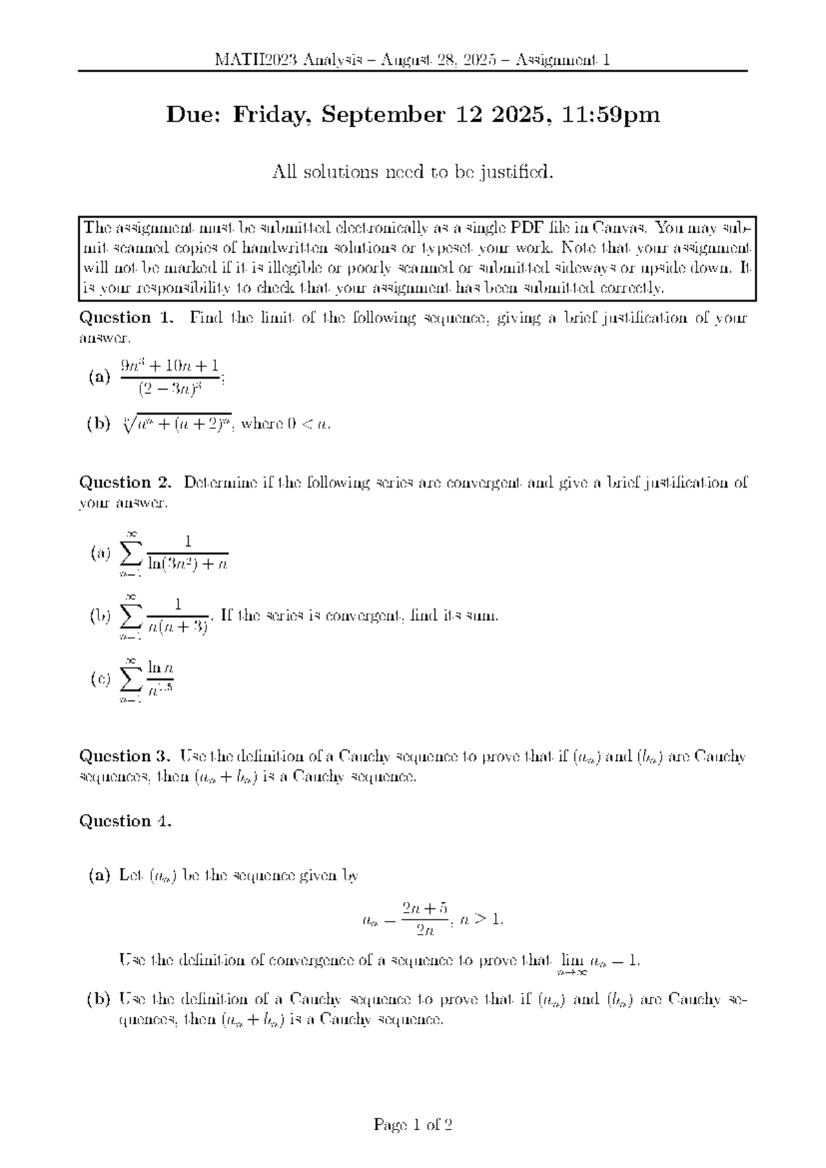 MATH2023 Final Assignment 1 Guidelines and Questions - Studocu