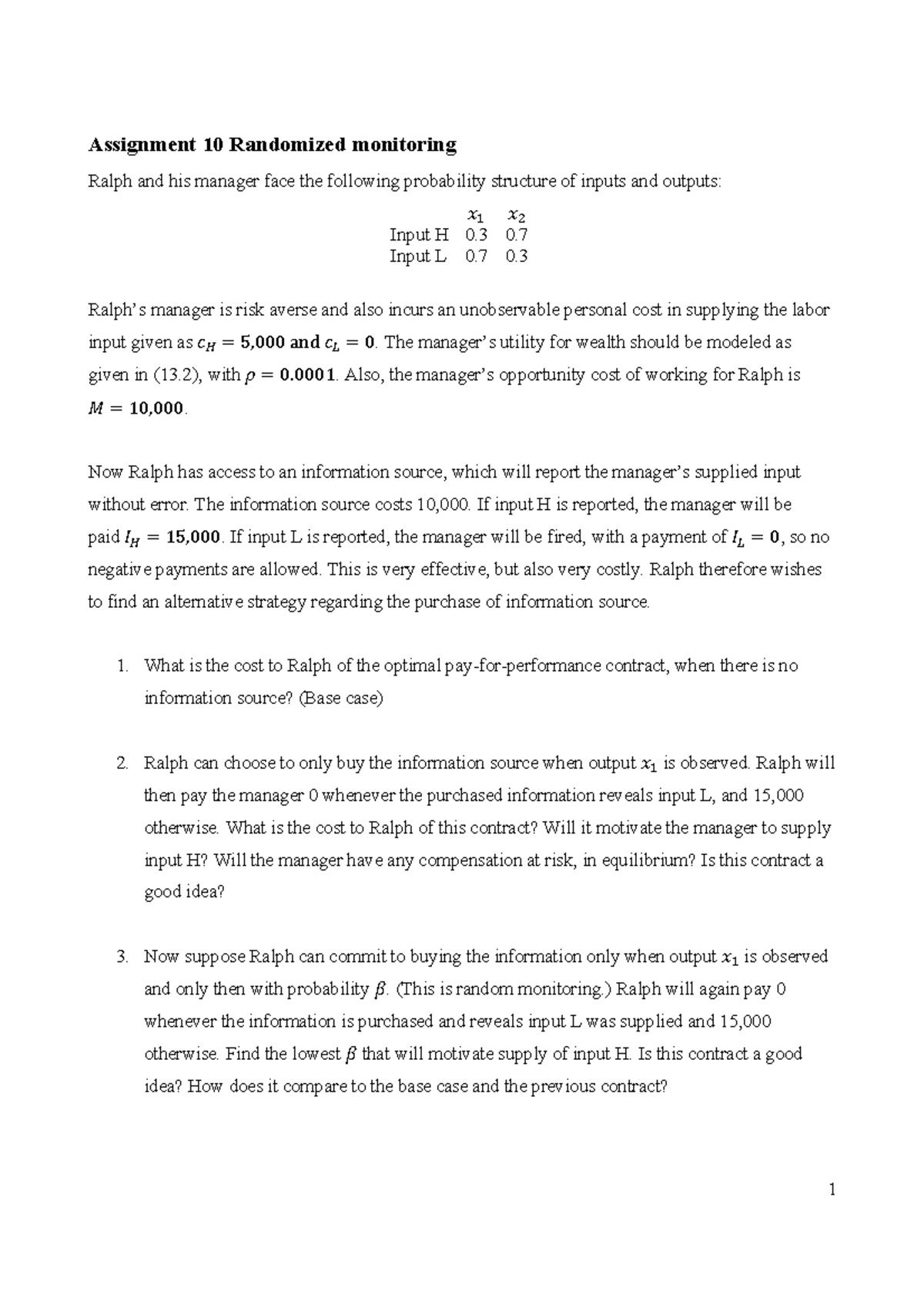 Assignment 10 - Randomized Monitoring Analysis and Cost Evaluation ...
