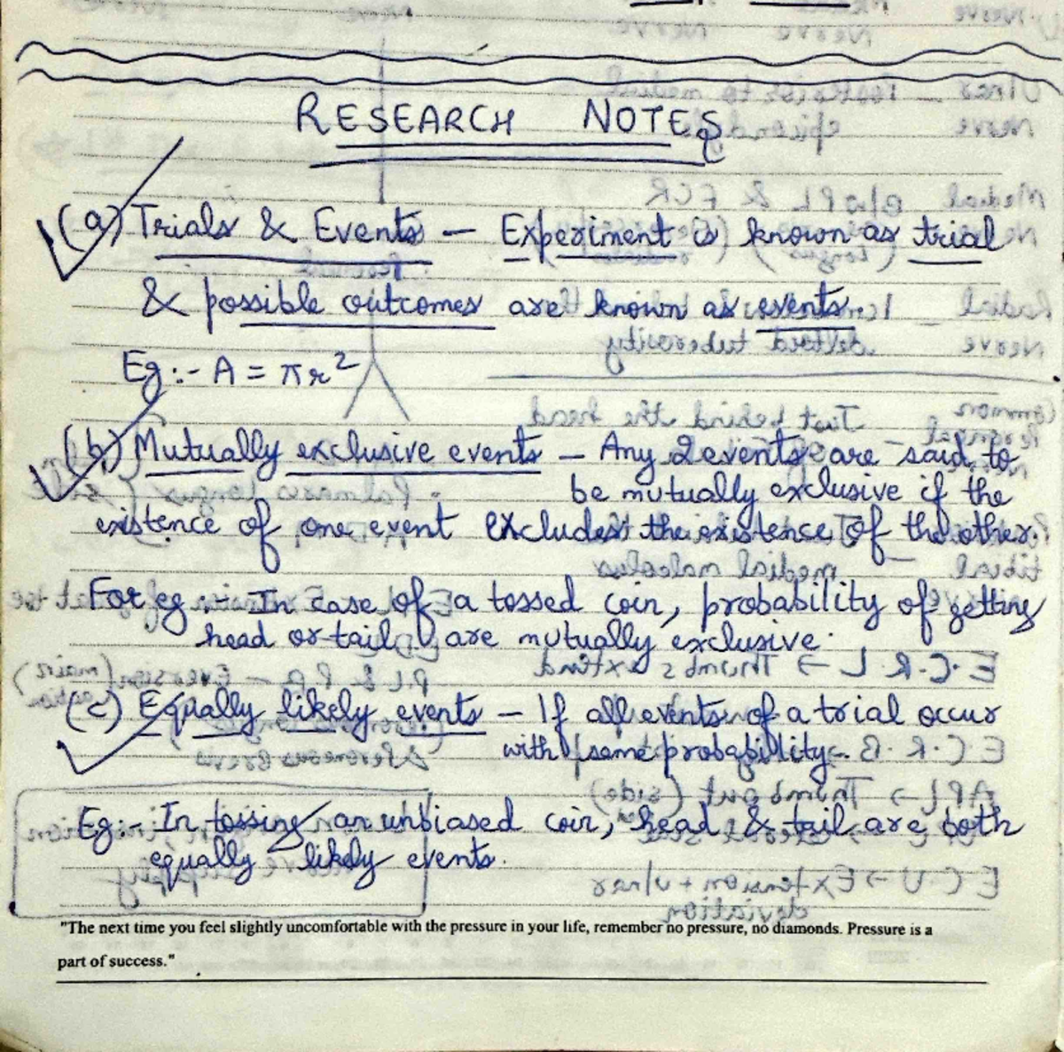 Research notes - 9763V RESEARCH NOTES 957 19 als laboin Trials Events ...