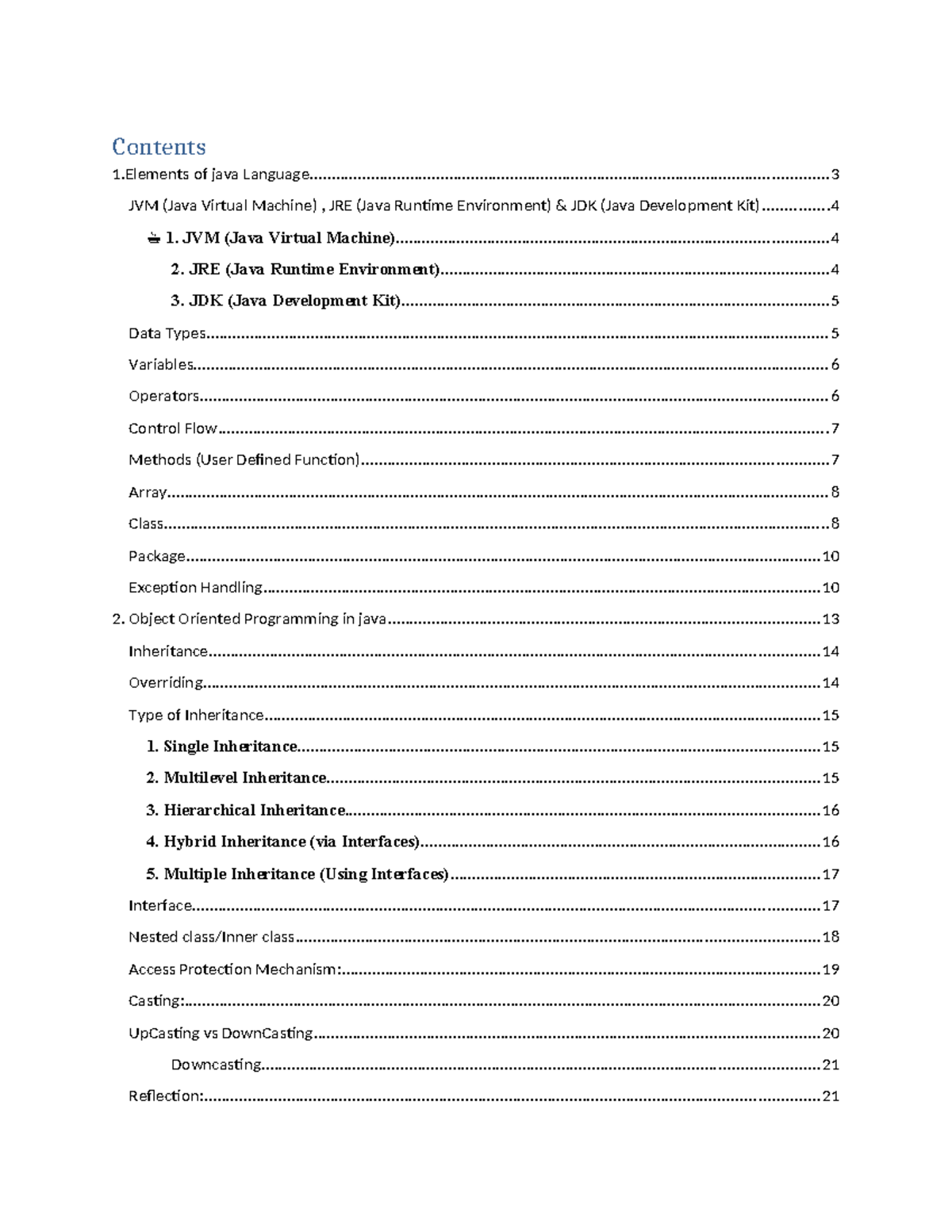 Programming in Java: Comprehensive Guide for Cosmos IV BE COM - Studocu