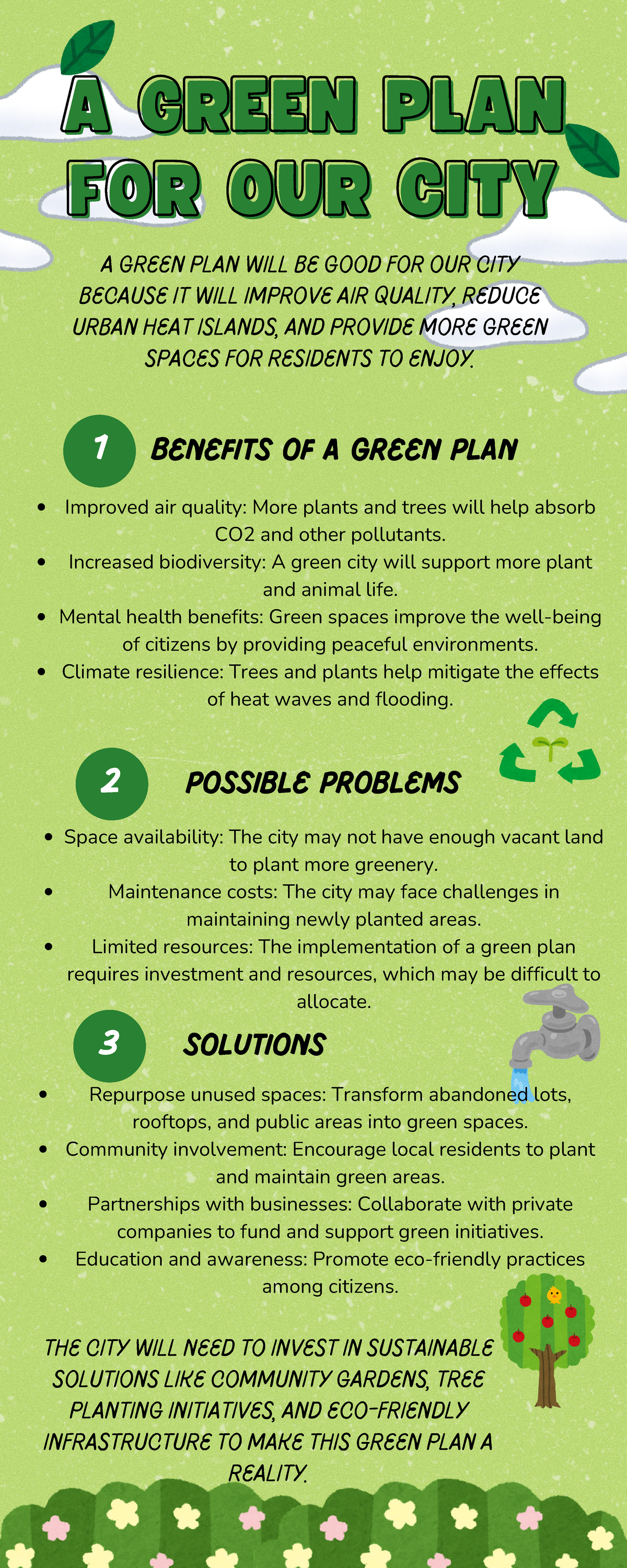 156333 F2 - TAREA - A GREEN PLANA GREEN PLAN FOR OUR CITY FOR OUR CITY ...