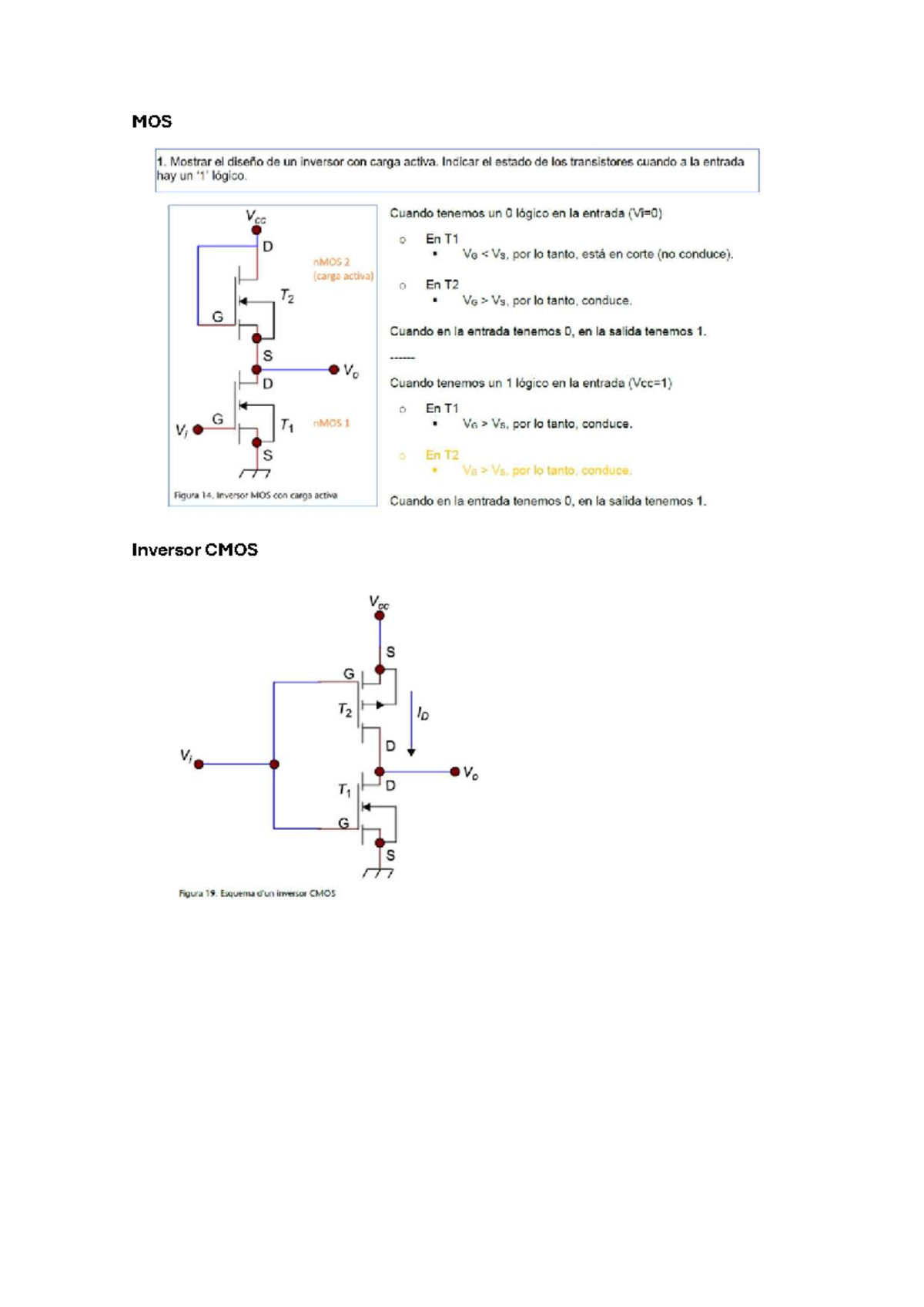 MOS 1: Diseño y Funcionamiento de un Inversor CMOS con Carga Activa ...