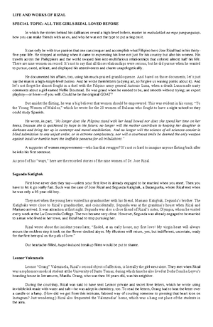 Rizal Reviewer - What is a significant characteristic of Maria Clara as ...