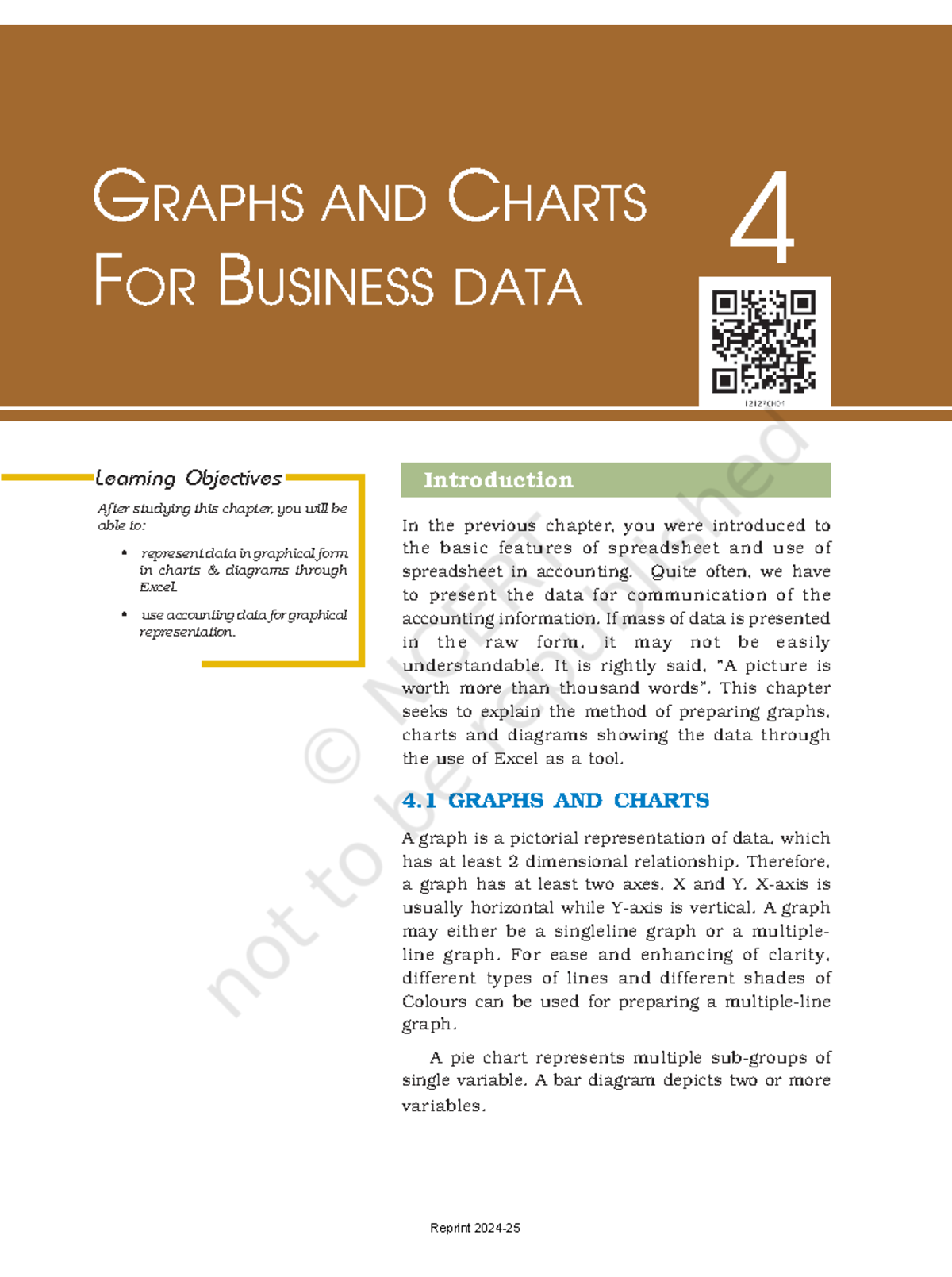 Graphs and Charts for Business Data (Chapter 4 - Computerised ...