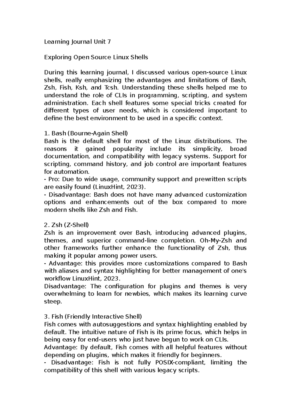 Learning Journal Unit 7 Operating Systems 1 - Learning Journal Unit 7 ...