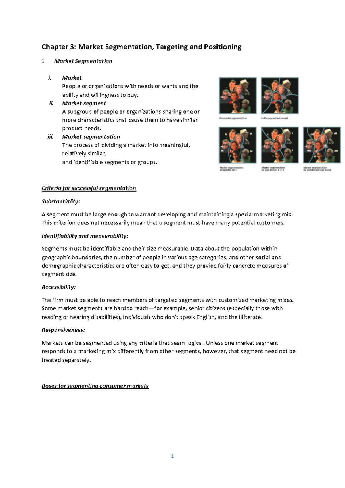 MKT243 Chapter 3: Market Segmentation, Targeting & Positioning Insights ...