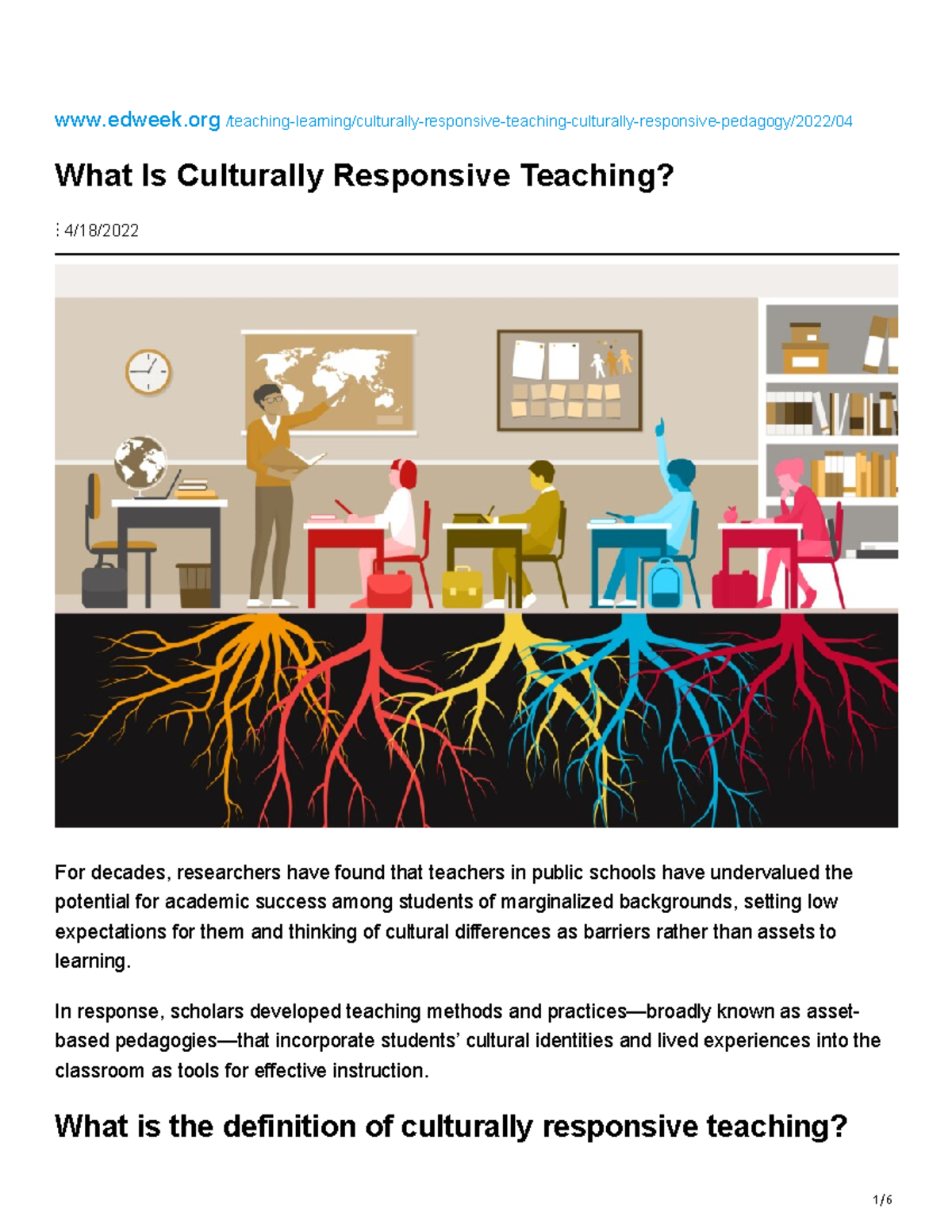 Culturally Responsive Teaching: Understanding Its Impact on Learning ...