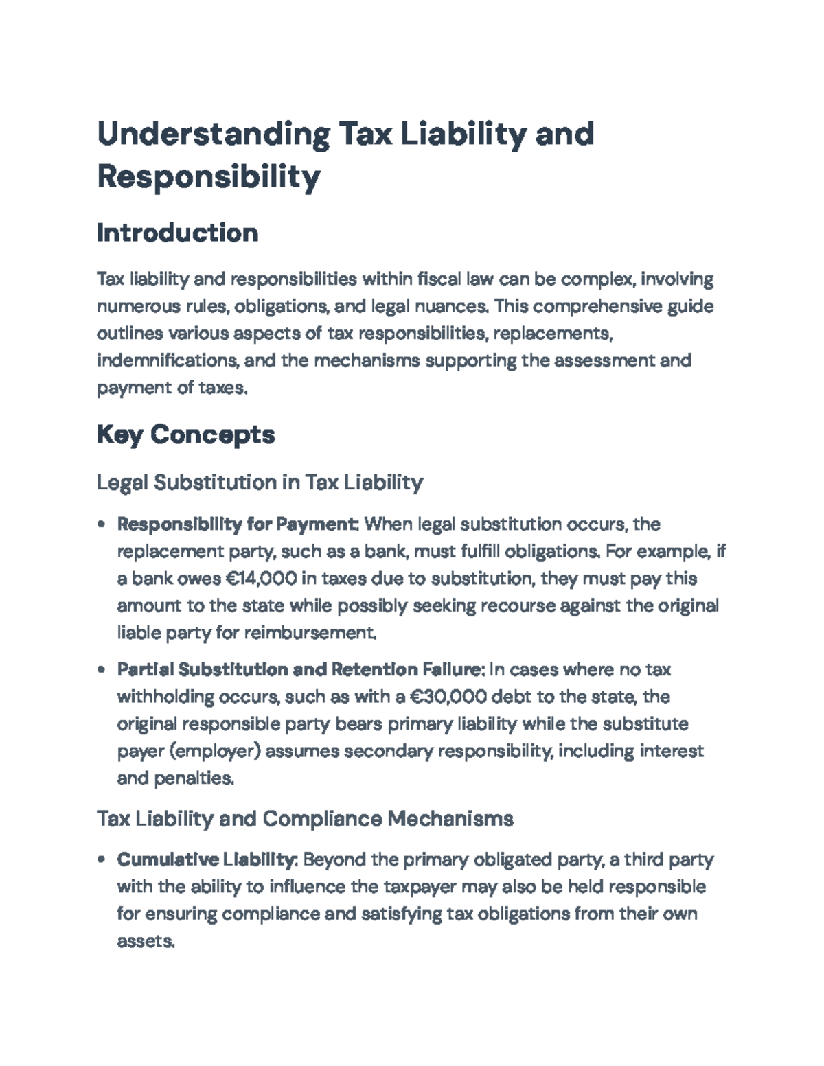 Understanding Tax Liability and Compliance: An In-Depth Guide ...