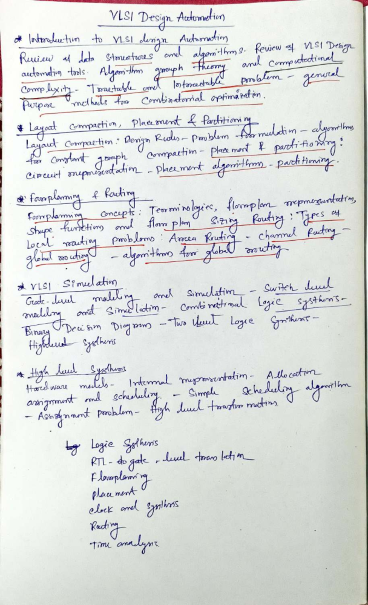 VLSI Design & Automation - Handwritten Notes for Course M9 - Studocu