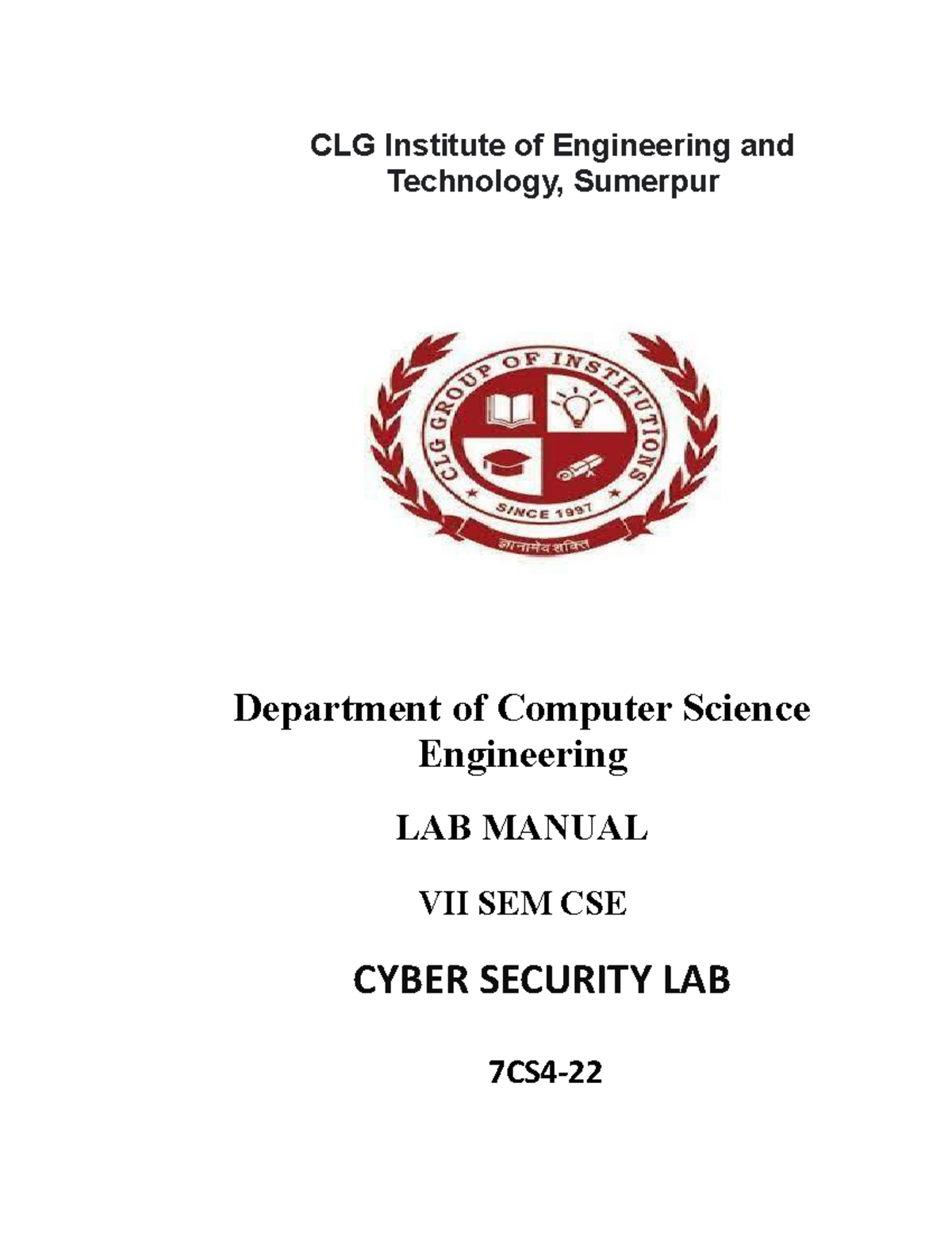 CSE 7CS4 - Cyber Security Lab Lecture Notes: Exp 8-10 Summary - Studocu