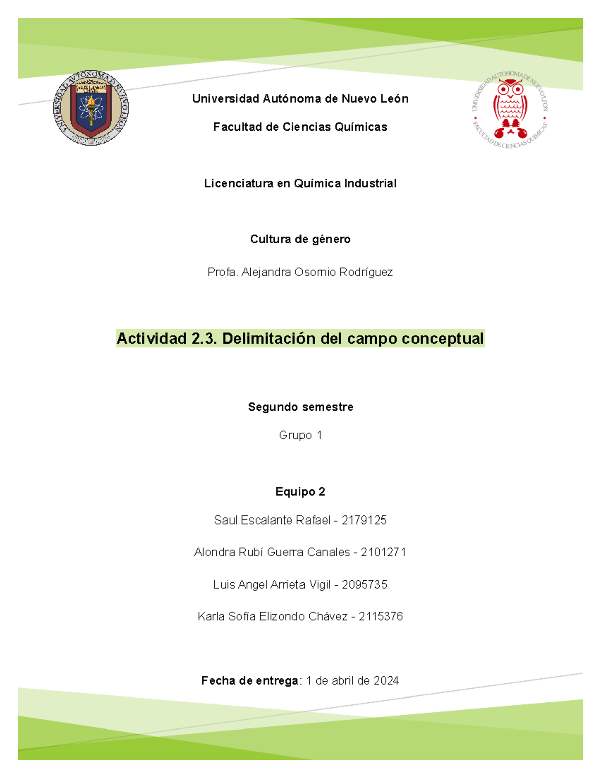 E2 Evidencia 2 - Universidad Autónoma de Nuevo León Facultad de ...