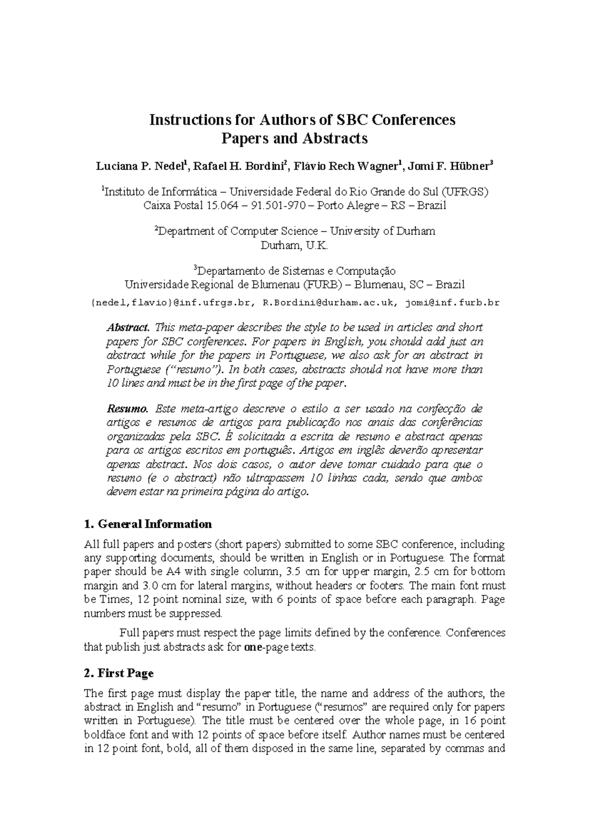 SBC Conference Paper and Abstract Submission Guidelines - Studocu
