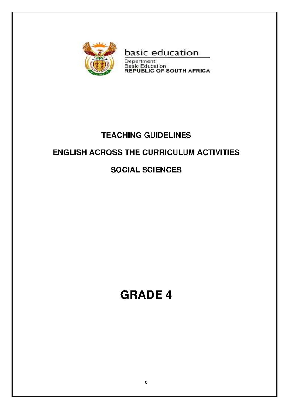 EAC Grade 4 Social Sciences Teaching Guidelines and Activities Manual ...