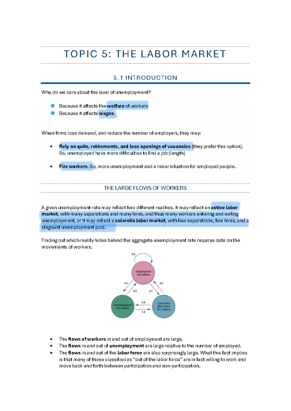 Topic 5: Labor Market Analysis - Class Notes - Studocu