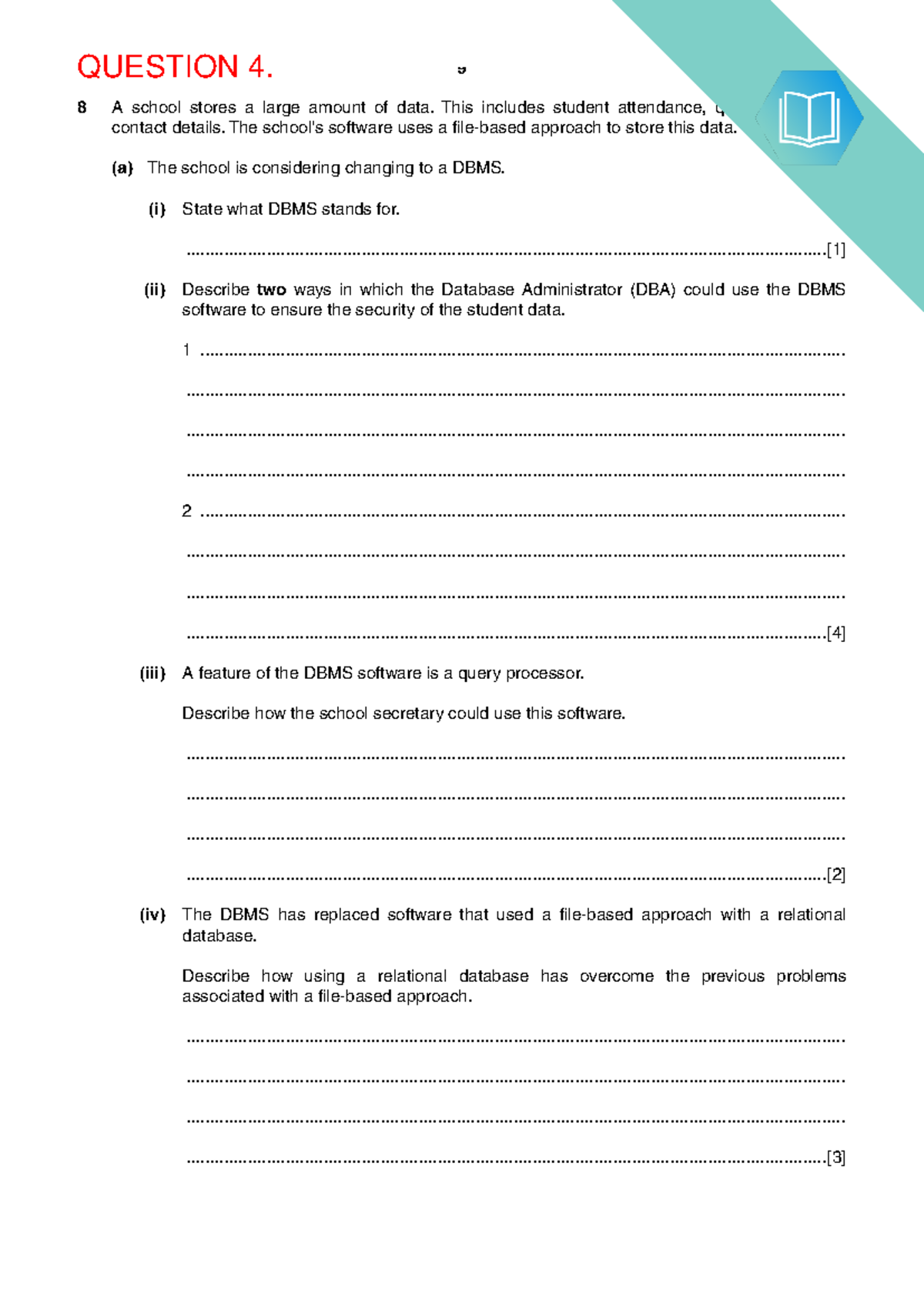 Database Management Concepts and Security Insights (9608) - Studocu
