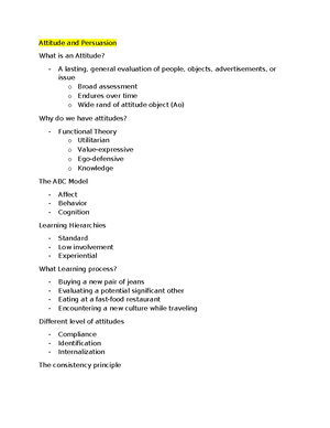 MKT 3401-Exam 1 Notes - Module 1:Overview of Marketing Chapter 1: An ...