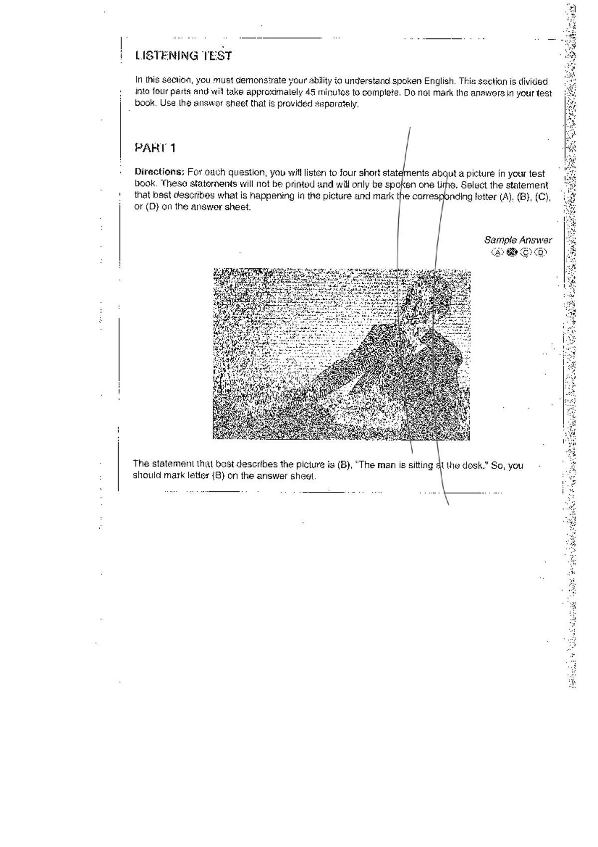 MOCK TEST - Listening and Reading Comprehension - Studocu