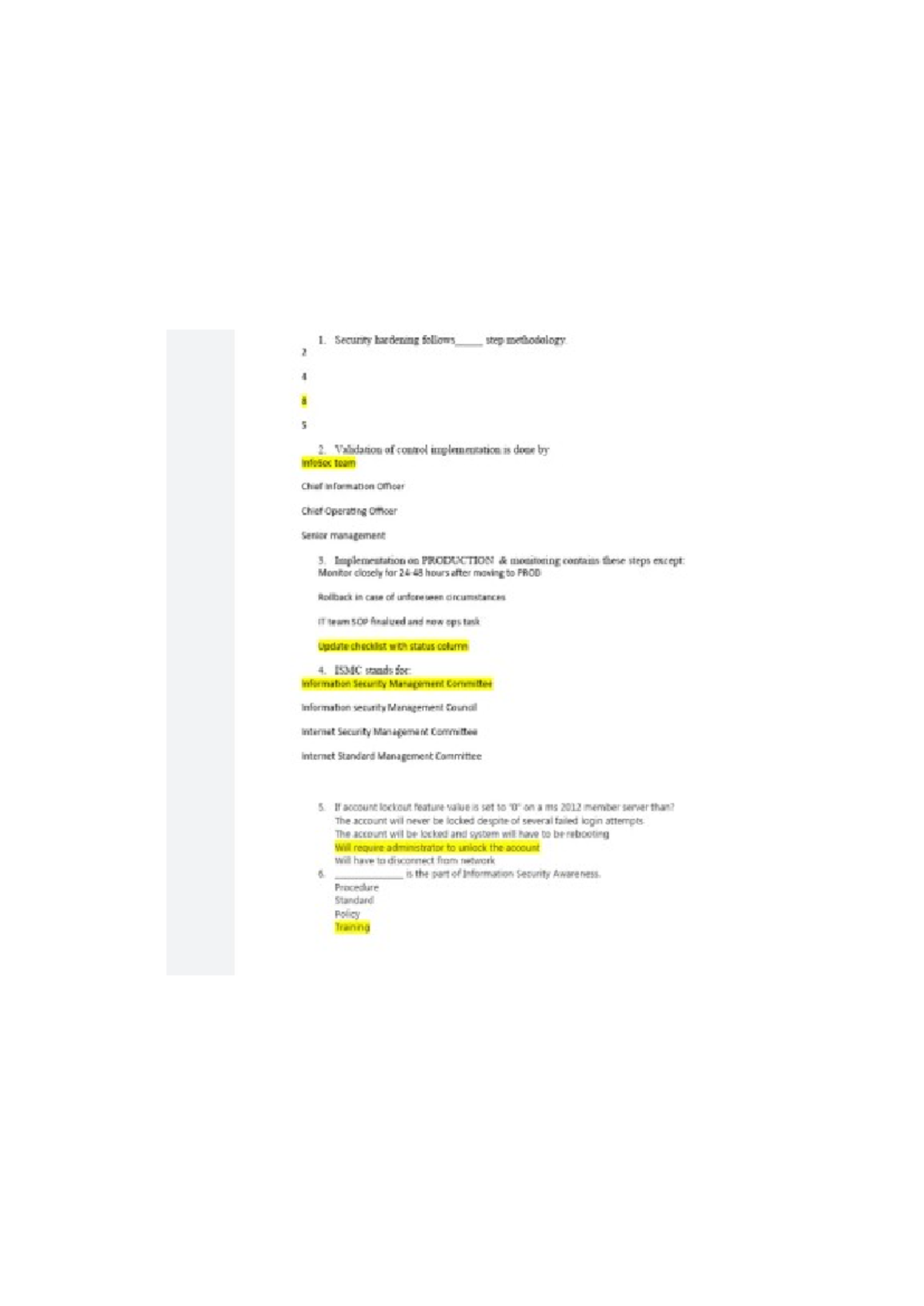 Security Hardening Methodology & Implementation Guide (INFOSEC) - Studocu