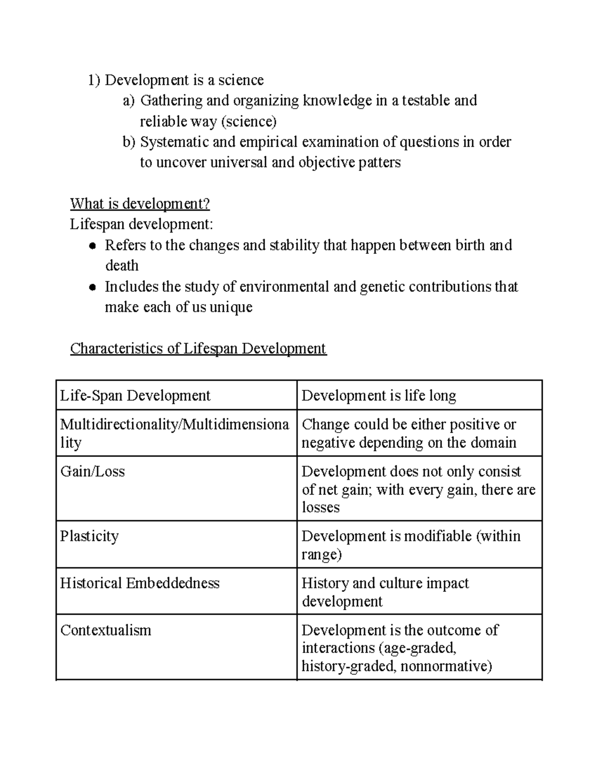 Lifespan Development Key Concepts And Perspectives Psy 101 Studocu