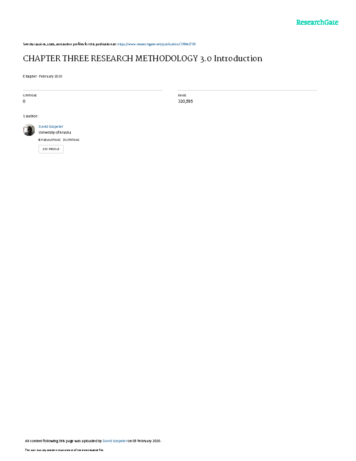 Chapterthreedavidsospeter - See discussions, stats, and author profiles ...