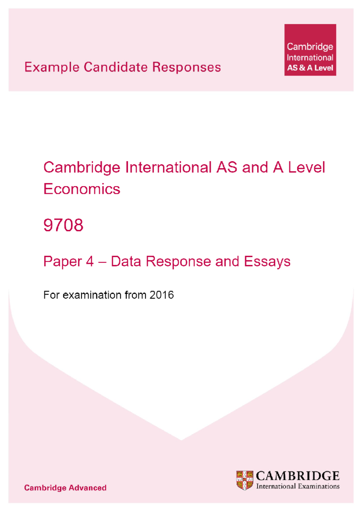 9708 Economics Paper 4 Sample Candidate Answers - 9708 s16 qp 42 - Studocu