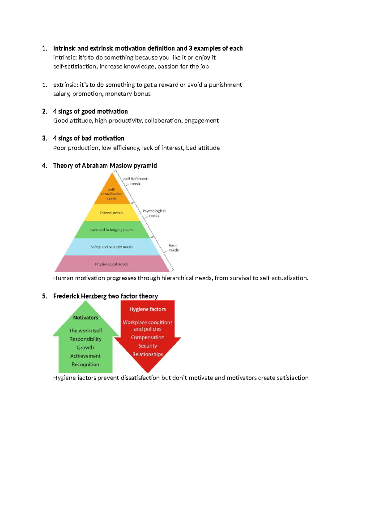 Repaso Examen: Intrinsic & Extrinsic Motivation Definitions and ...