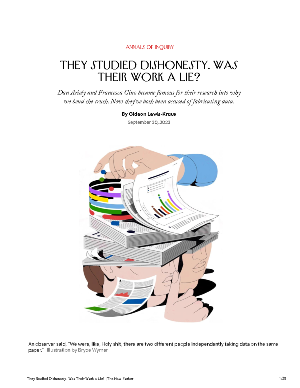 They Studied Dishonesty: Unpacking Misconduct in Behavioral Research ...