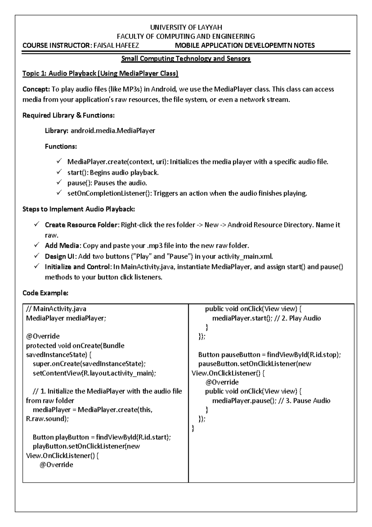 MOBILE APPLICATION DEVELOPMENT NOTES - MAD 101 - Studocu