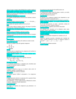 Resumen Quimica Modulo Resumen Tema Carbohidratos Y L Pidos