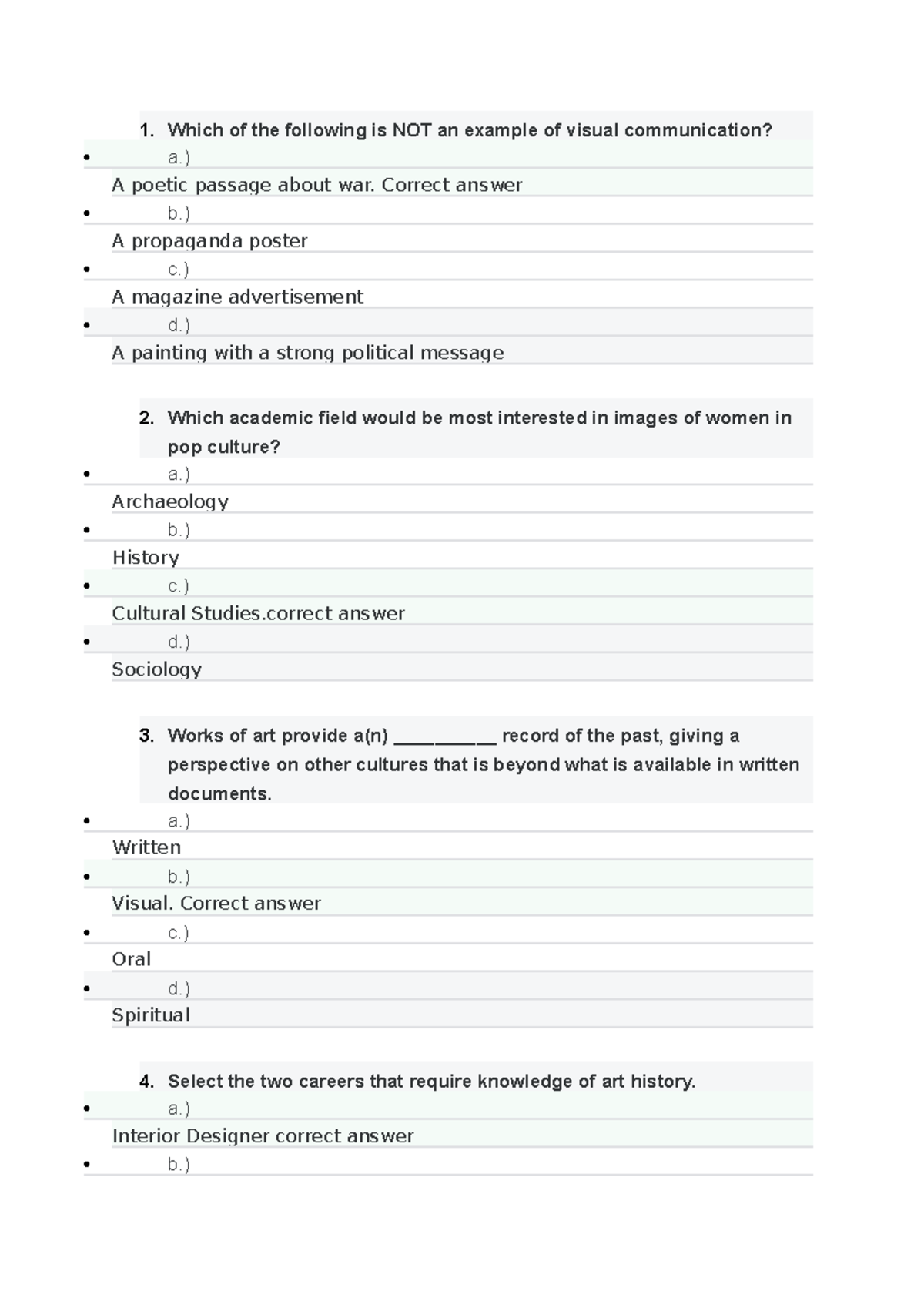 Challenge 2 unit 1 Challenge 1 unit 1 Challenge 2 unit one art history ...