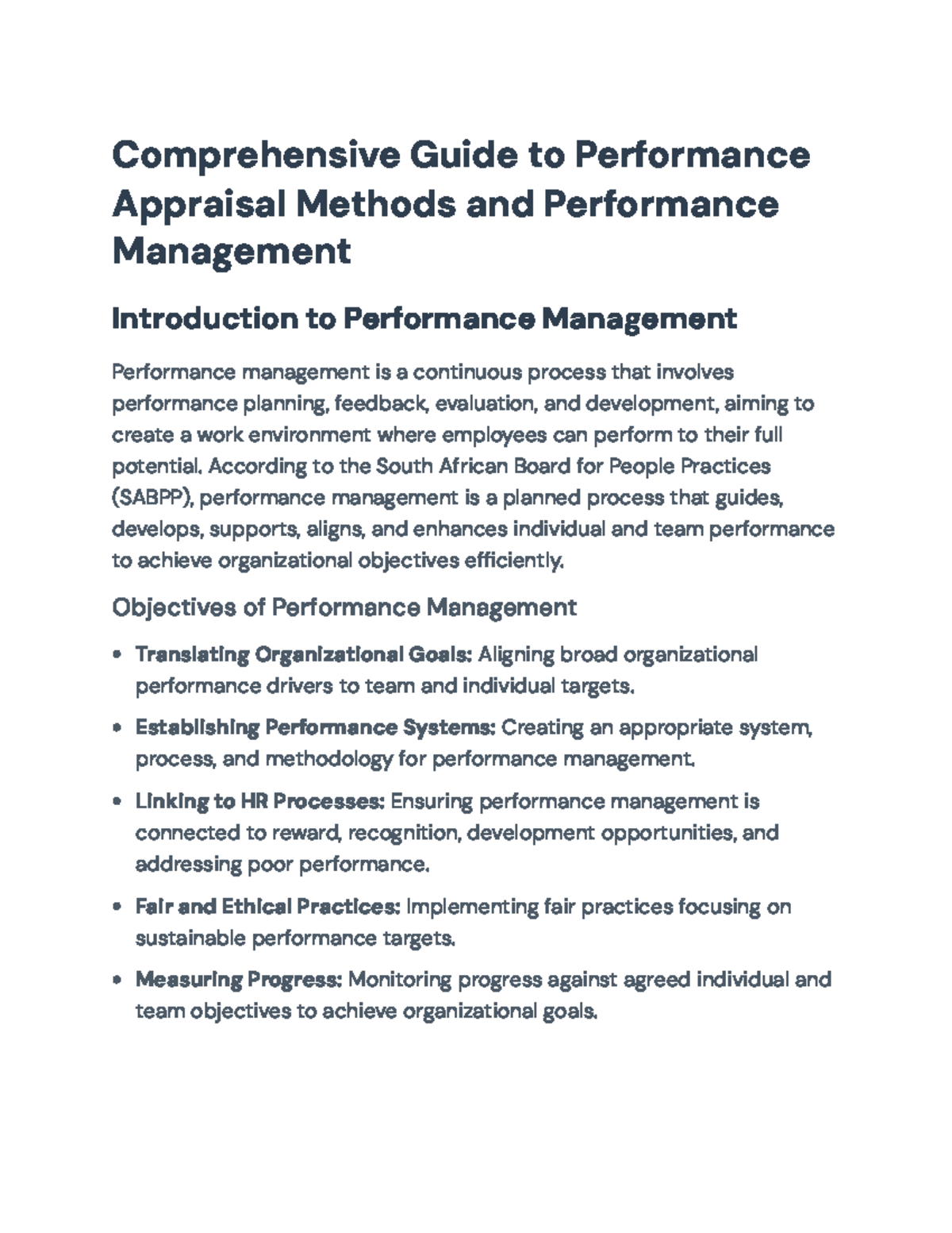 Comprehensive Guide on Performance Appraisal Methods & Management (HR ...
