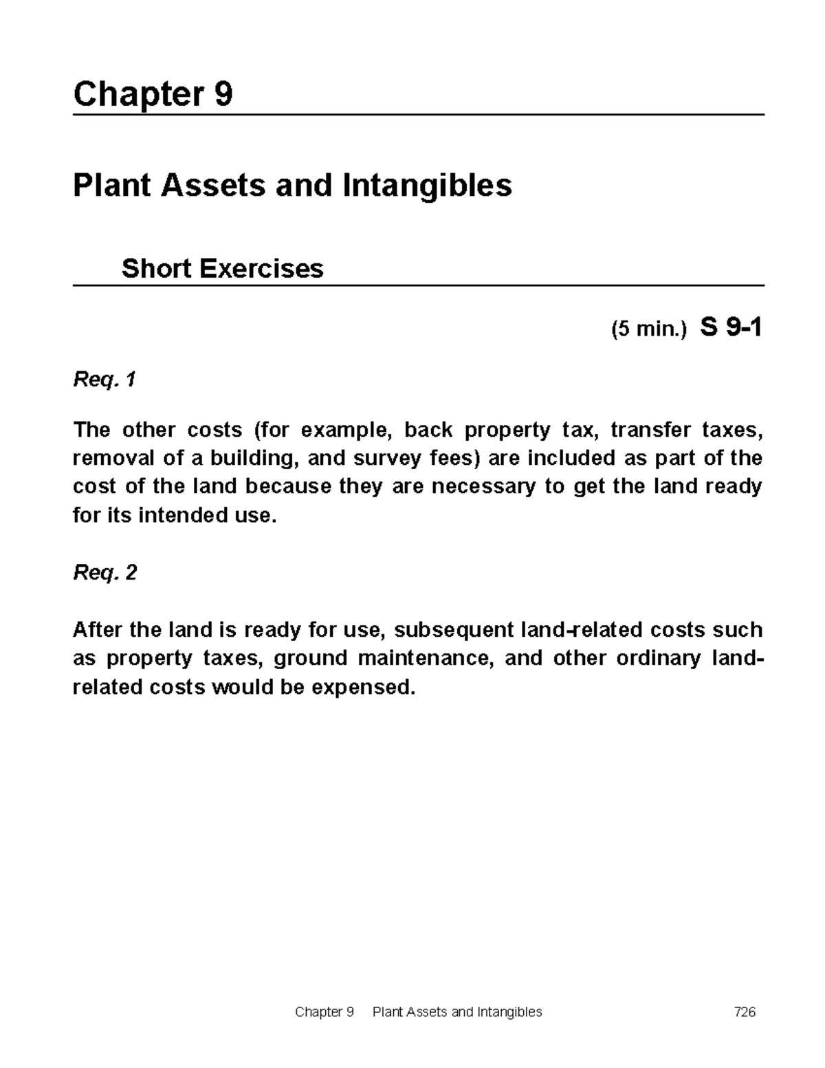 Chapter 18 Costing & Cost Management Tools Exercises (Hho9e ch18 sm GE ...