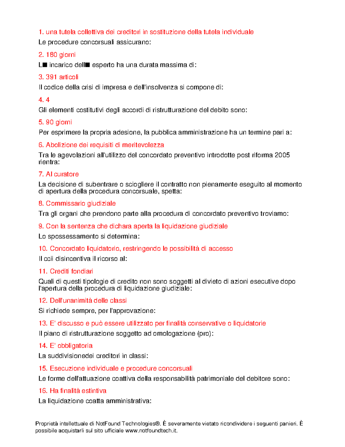 Diritto della crisi: Appunti e Riflessioni LM77