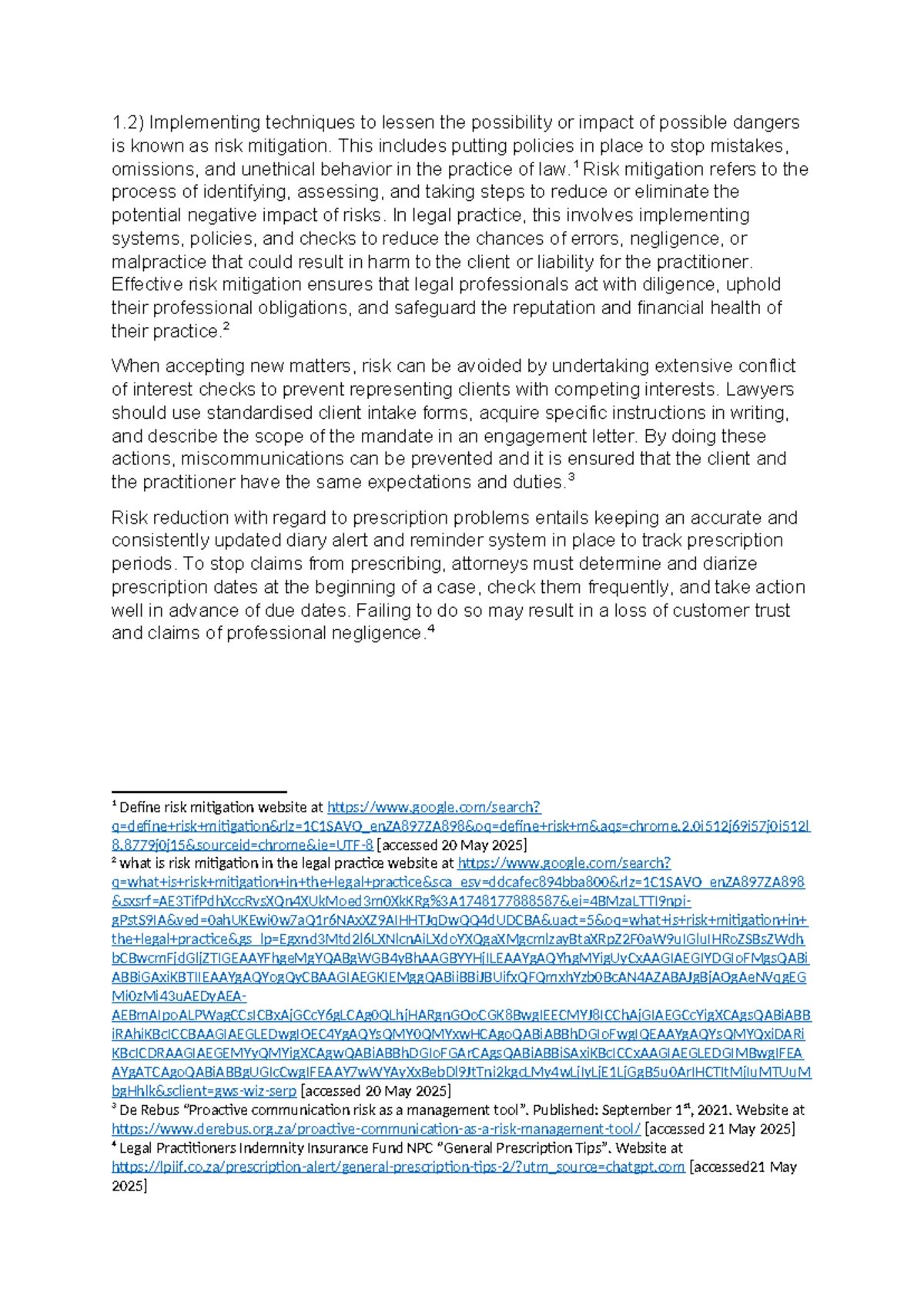 ST10114330 XBLAW8419 Legal Memo: Reasoning in Mkhize Case Analysis