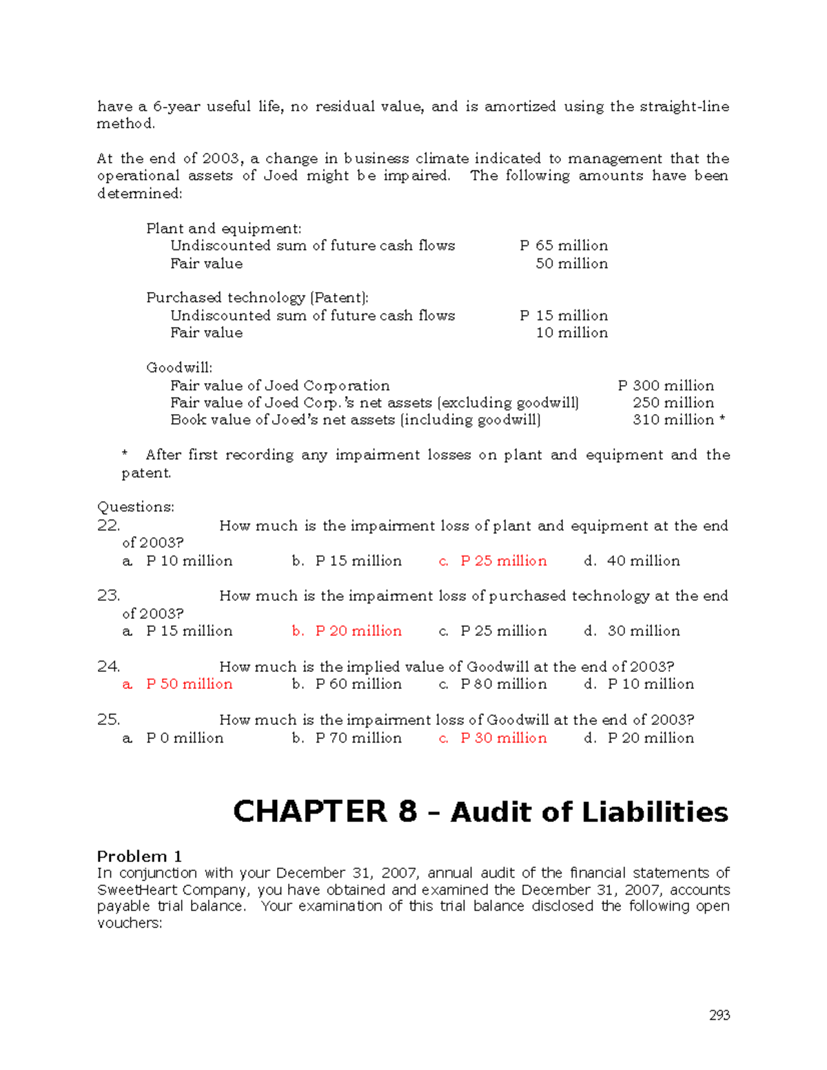 Liabilities Case Study: Impairment and Adjustments Analysis (Course ...