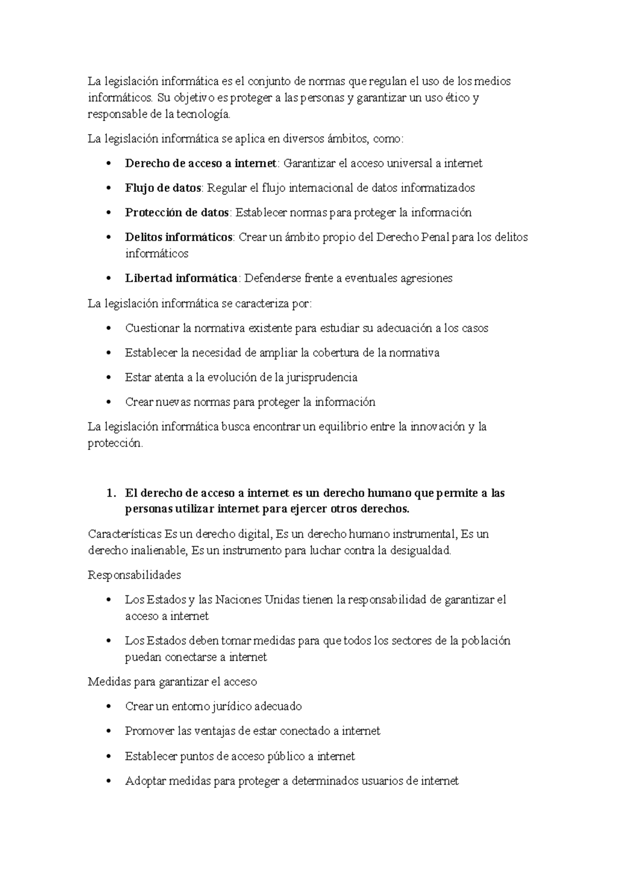 Legislación Informática: Normas y Derechos en el Uso de Tecnología ...