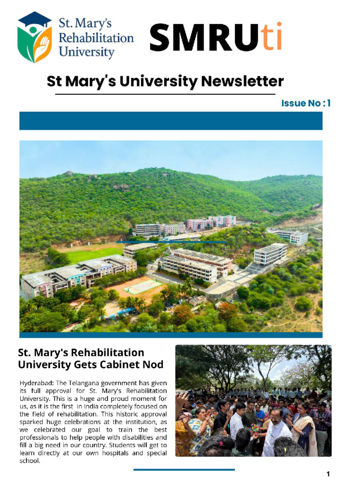 SMRU Newsletter Issue 1: St. Rehabilitation University Updates - Studocu
