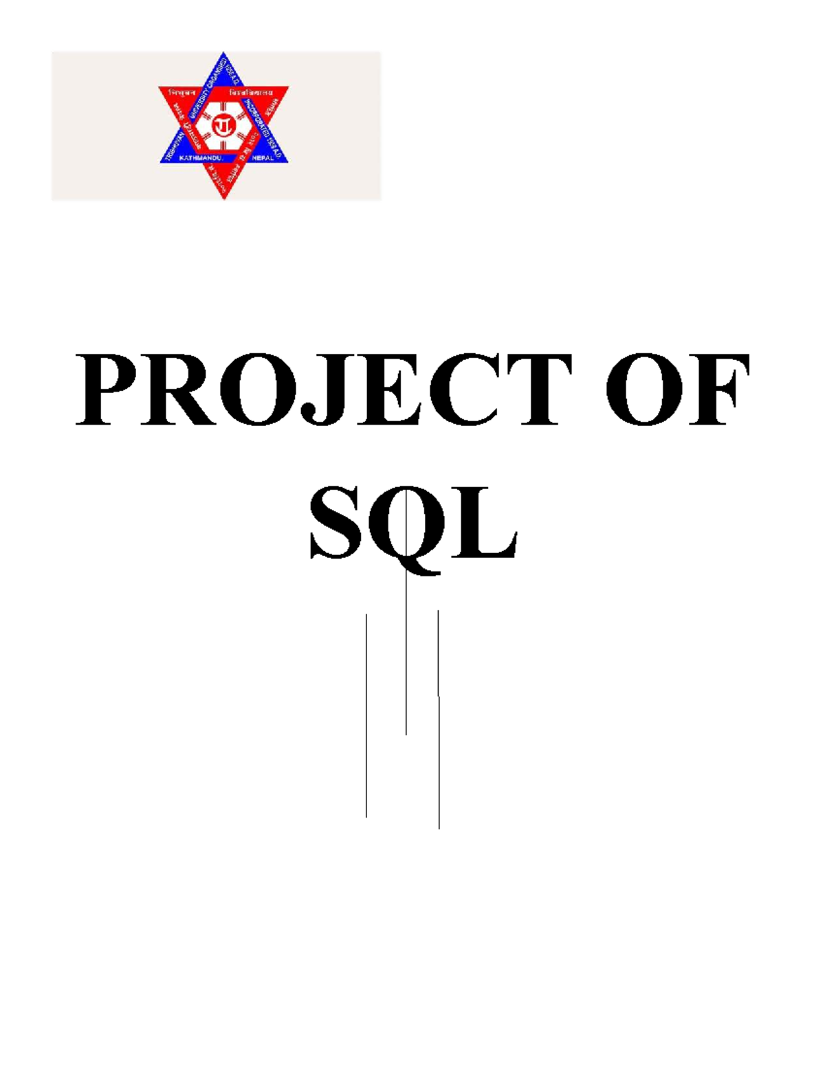 SQL Project Report - 2nd Semester - Studocu
