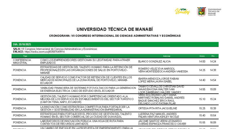 VII Congreso Internacional de Ciencias Administrativas y Económicas ...
