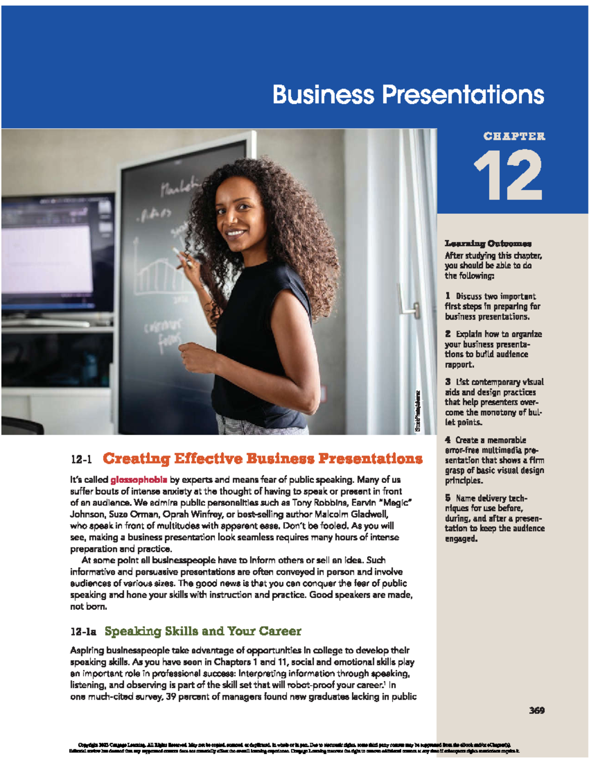 Chapter 12 Presentation Skills - Business Presentations CHAPTER 12 ...