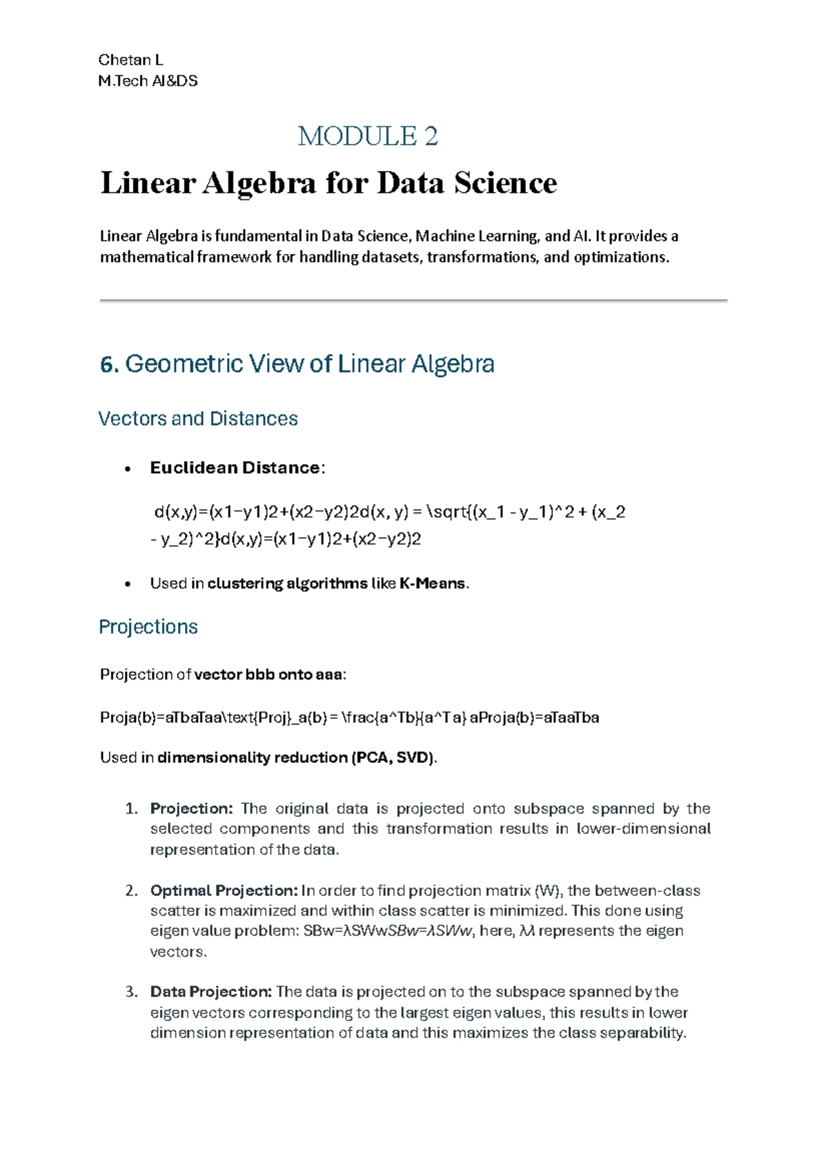 Python for Data Analysis 2nd module - MTech AI & DS Subject - Python ...