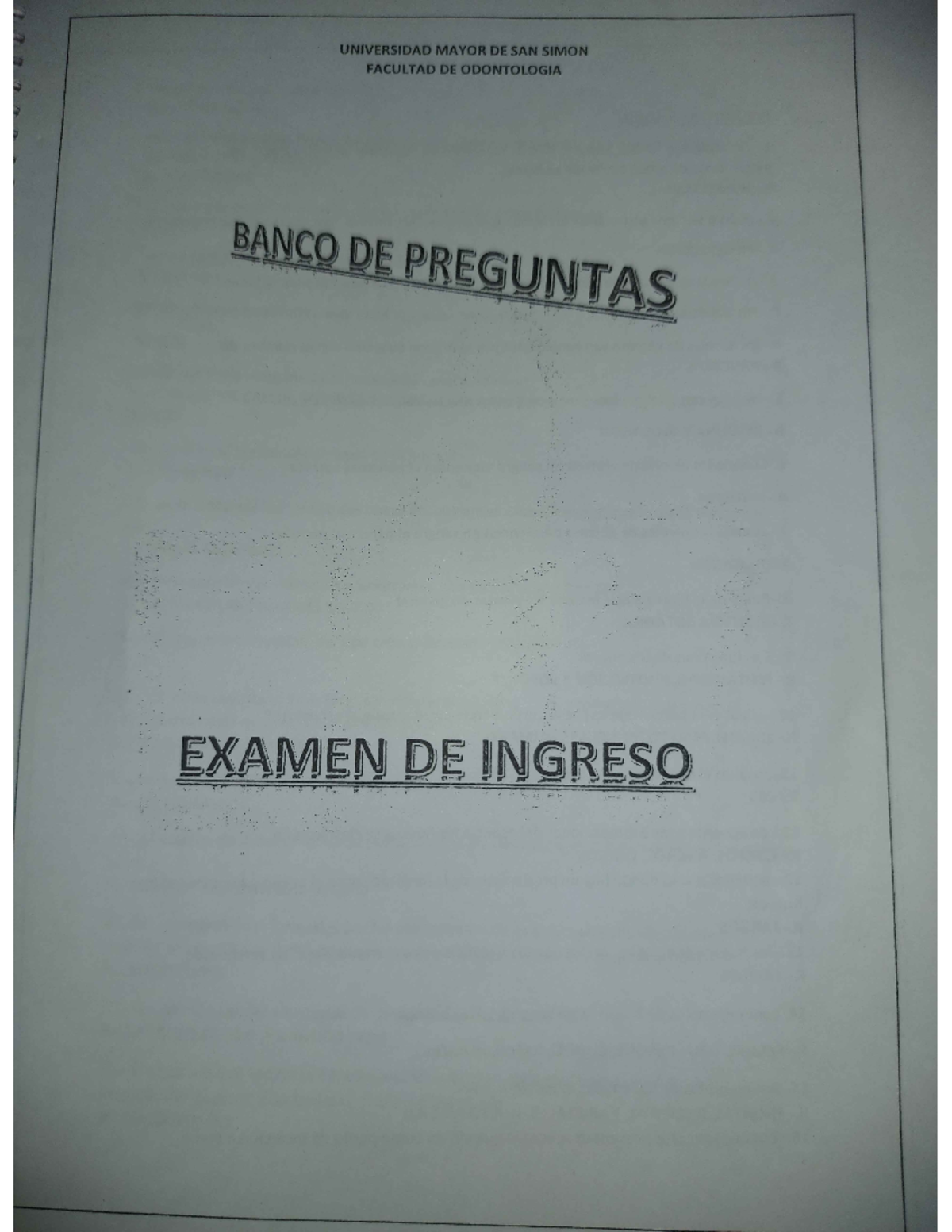 Banco de Preguntas de Odontología - Guía de Estudio Completa - Document Preview