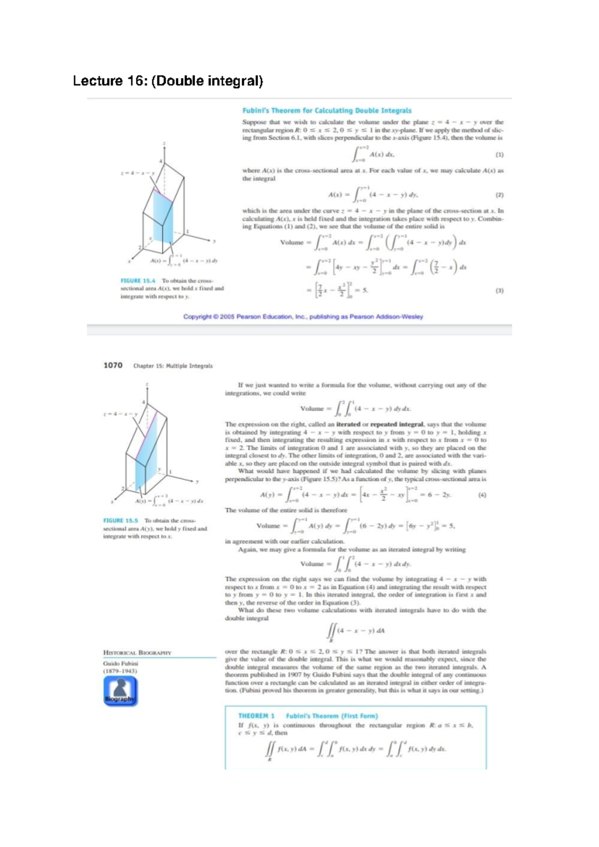 Lecture 16: Understanding Double Integrals in Depth - Studocu