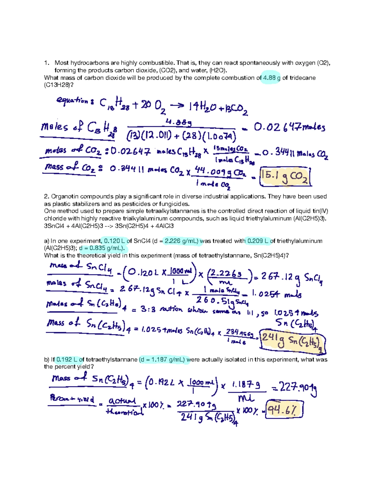 Tutorial 1: chem 121 general chemistry - CHEM 121 - SFU - Studocu